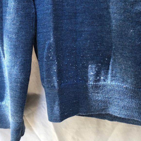 BONOBOS Blue Wool Crewneck Sweater - Picture 3 of 3